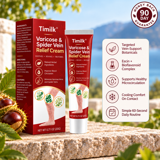 Timilk® Varicose & Spider Vein Relief Cream
